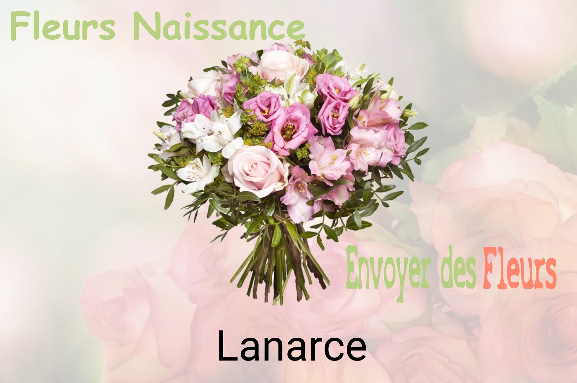 Bouquet de fleurs de naissance livré à Lanarce